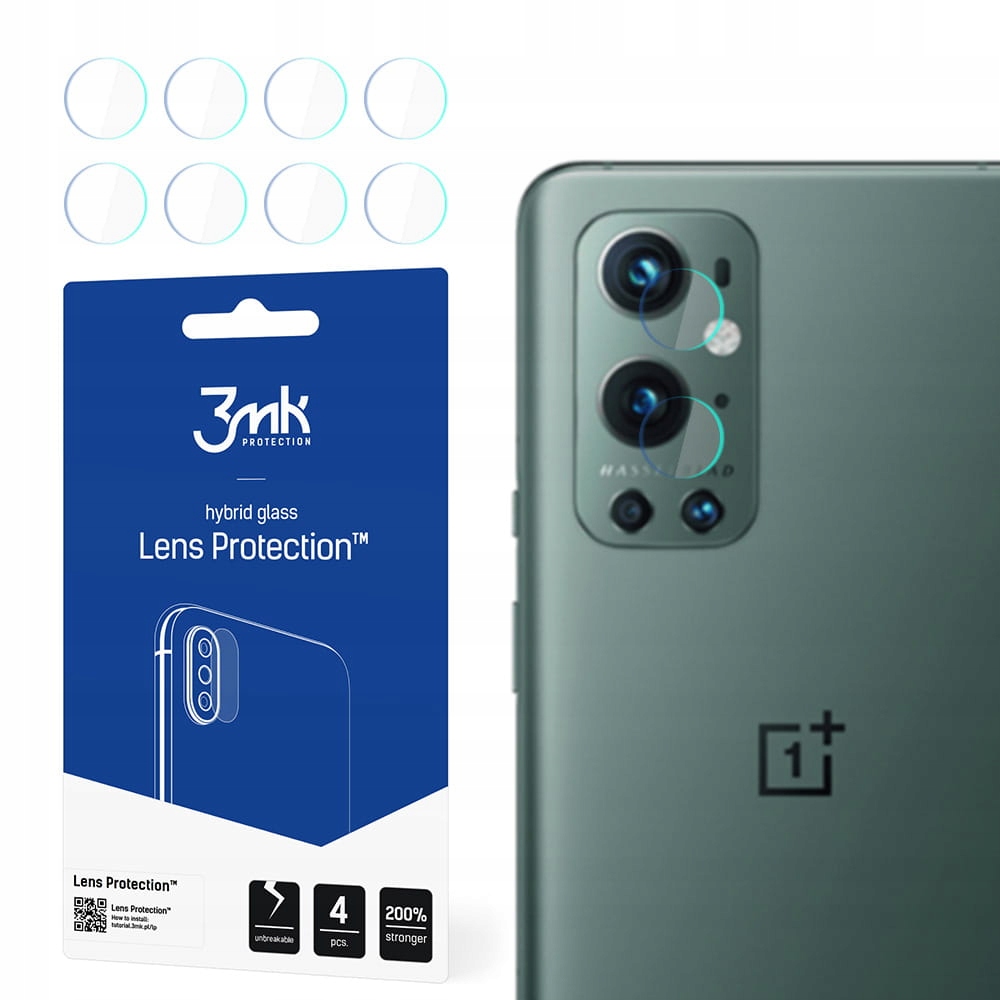 

4x Szkło hybrydowe na aparat do OnePlus 9R 5G 3mk