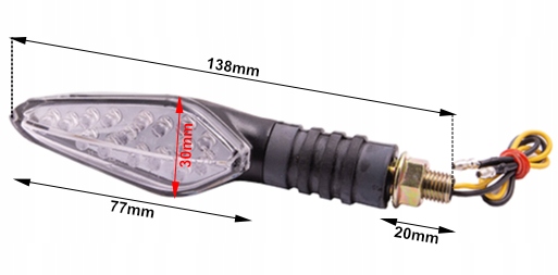 KIERUNKOWSKAZY uniwersalne LED HOMOLOGACJA E4 Numer katalogowy części E4