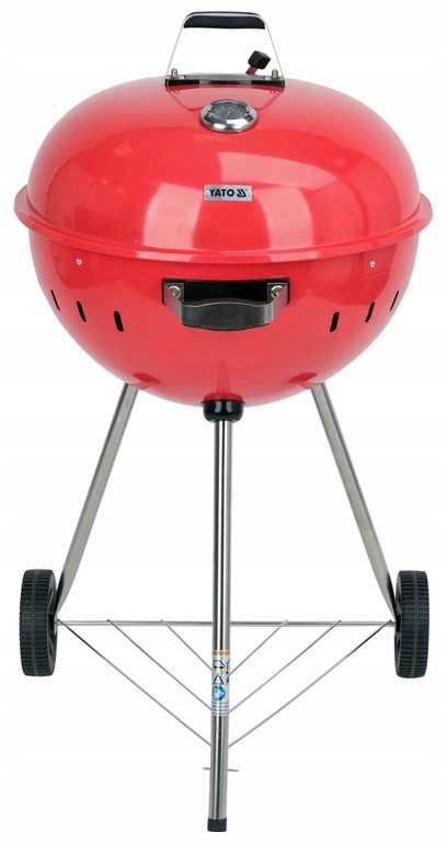 Gril Na Uhlí Kulatý 54 CM Červený Yato YG-20304