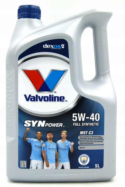 

Olej Do Silnika Valvoline Synpower Mst C3 5W40 5L