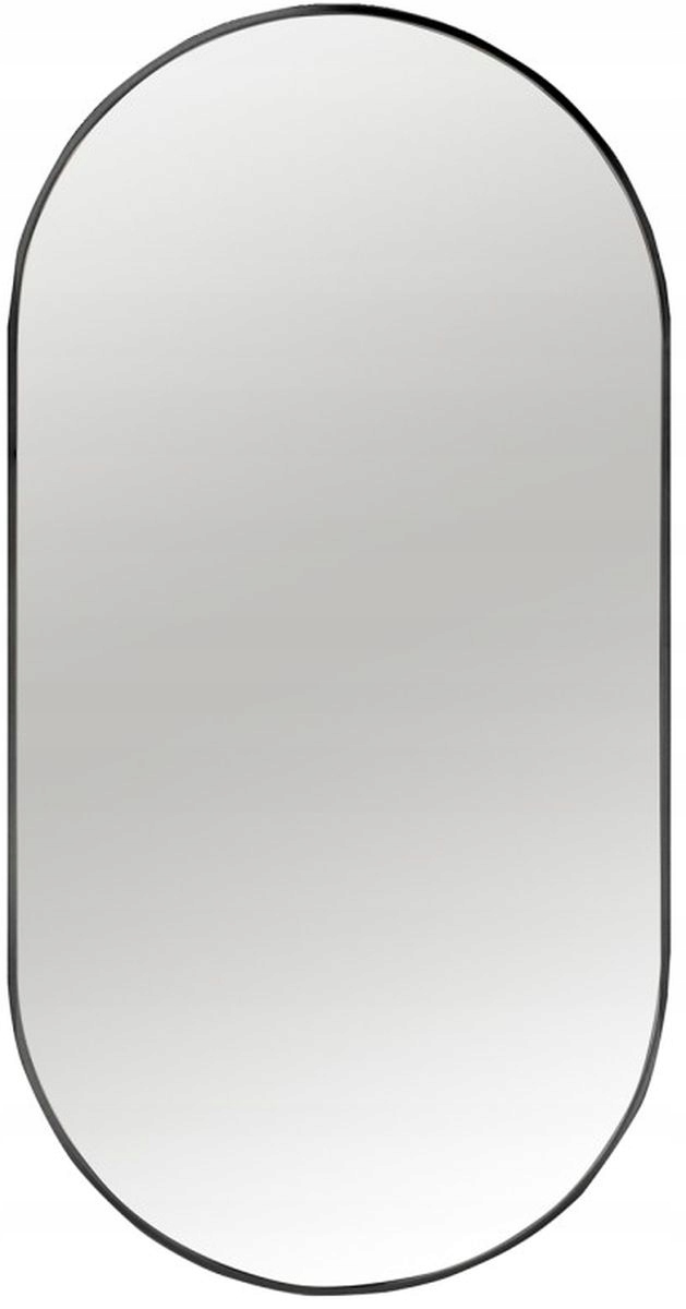 

Lustro 80X40 CM Owalne Czarne Ars Longa Scandi