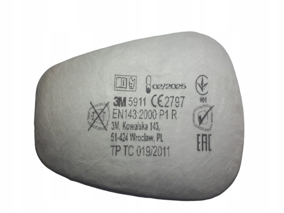 

Filtr przeciwpyłowy 3M 5911 P1 R 2 sztuki