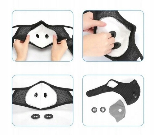 MASKA MASECZKA ANTYSMOGOWA ANTYWIRUSOWA + FILTR Rodzaj wielokrotnego użytku