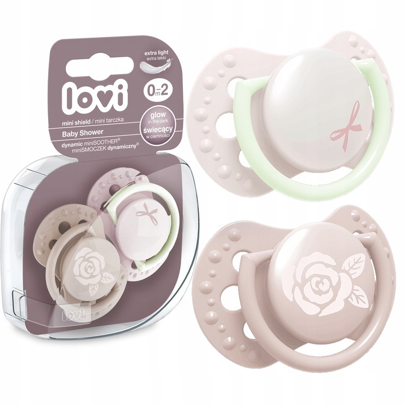 LOVI SMOCZEK USPOKAJAJĄCY BABY SHOWER 0-2m 2 szt