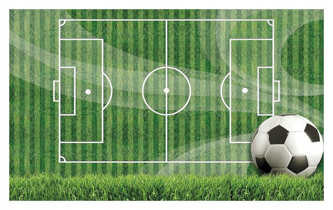 Tapeta Fotbalová energie na zeleném hřišti grafika vinyl 416x254 lepidlo
