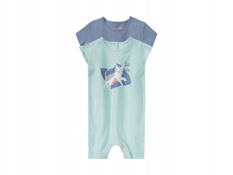Lupilu Rampersy, piżama niemowlęca z bawełny organicznej, 2 szt. 68