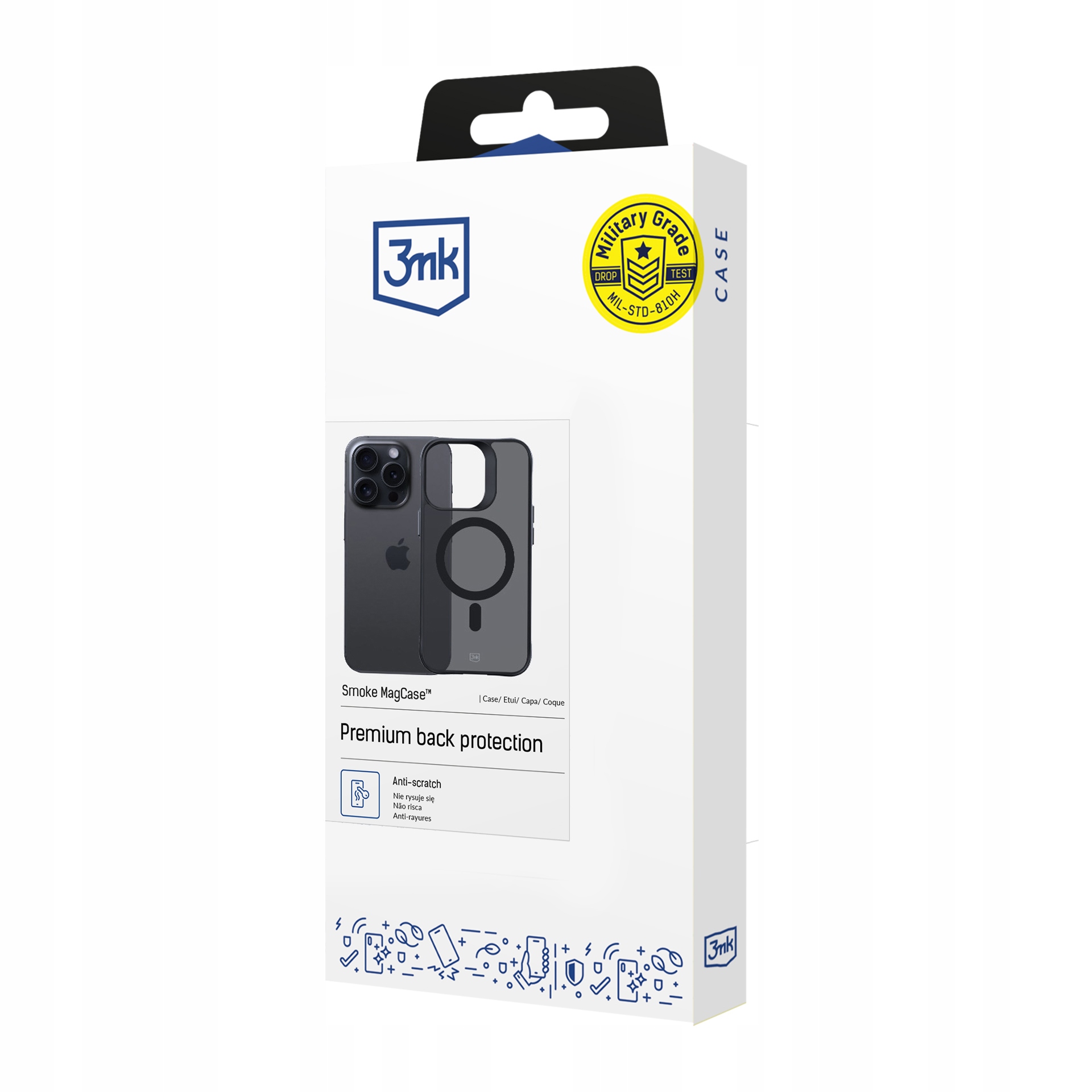 Apple iPhone 15 Pro Plecki Etui 3mk Smoke MagCase