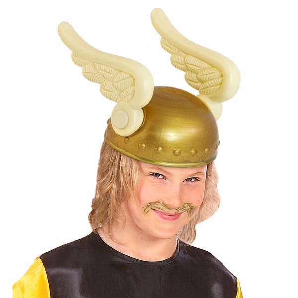 HEŁM ASTERIX GALLA RZYMIANINA KASK ZE SKRZYDŁAMI Kolor złoty