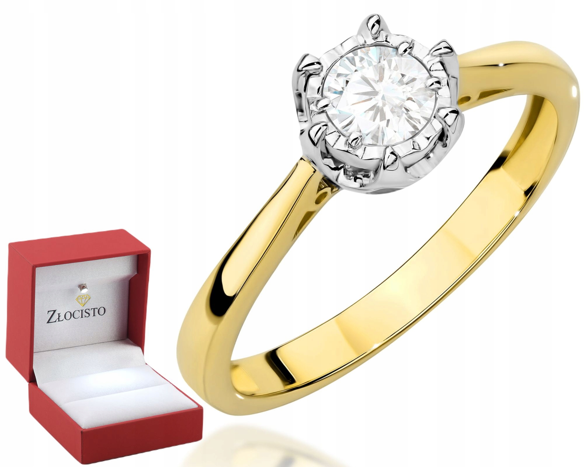 Zlatý Prstýnek S Briliantem Gravírování 585 Bonus Dárek