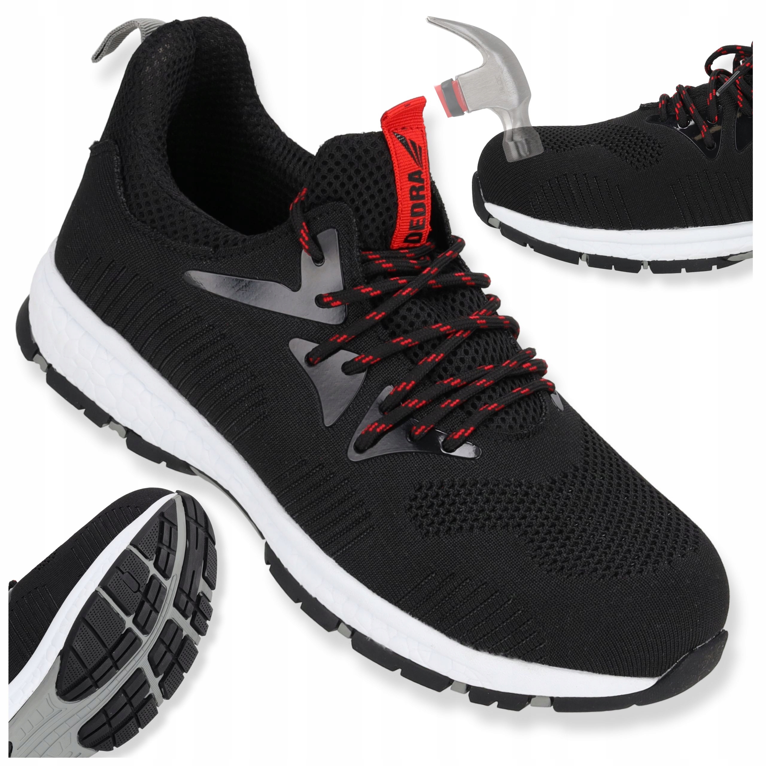 Buty robocze Półbuty Ochronne lekkie Bhp Dedra r 47 z podnoskiem kat S1 Src