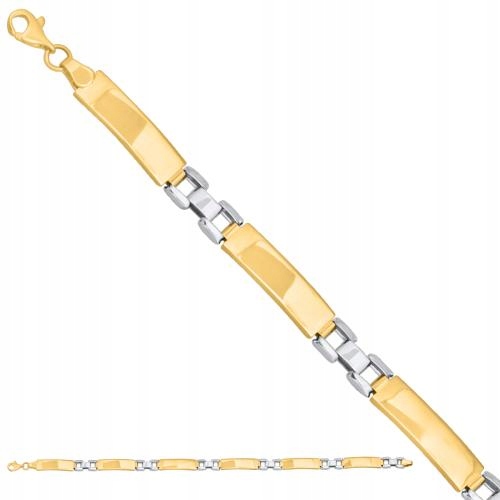 Náramek z kombinovaných nafukovacích prvků vyrobený ze zlata 585 pro maminku