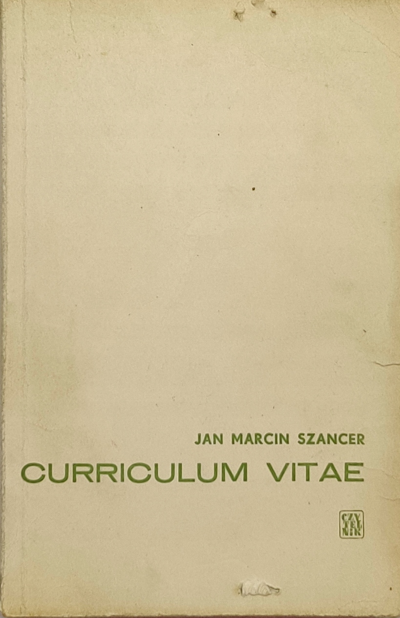 Curriculum vitae Szancer Jan Marcin (13397690192) | Książka Allegro