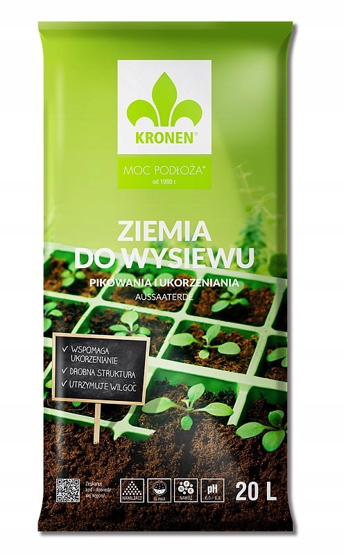 

Ziemia Do Wysiewu I Pikowania 20 litrów Kronen