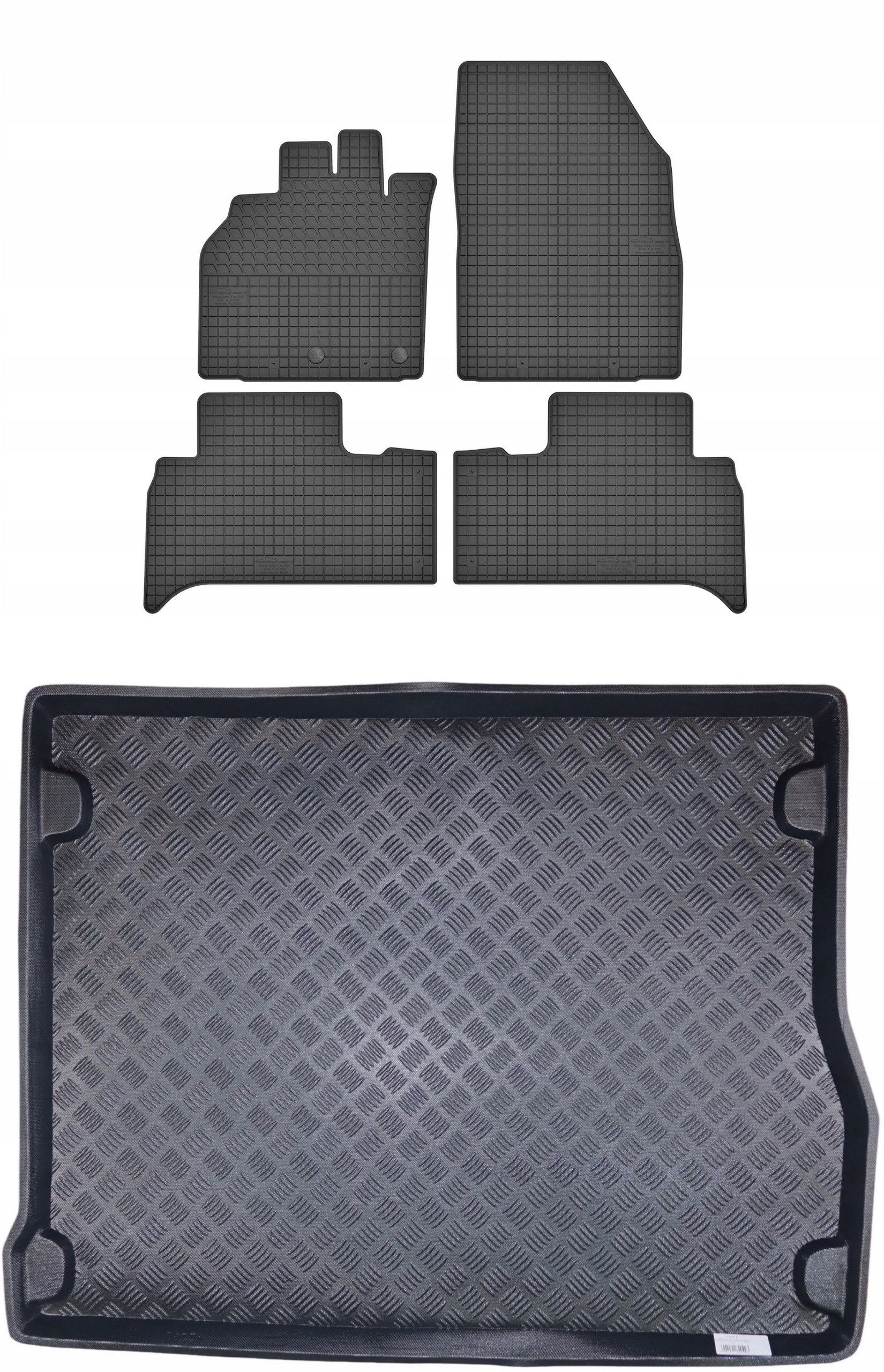 koberčeky batožinový priestor pre: Renault Scenic III 2009-2016 minivan pre 5 osôb