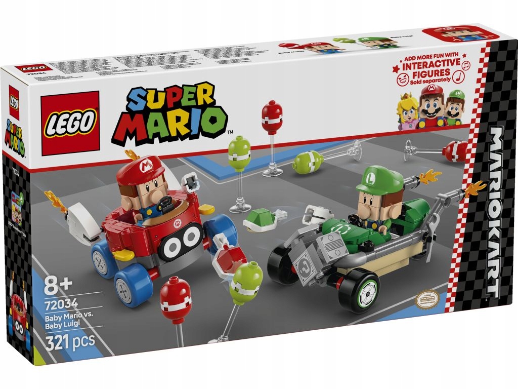 Lego 72034 Mario Mario karty baby Mario versus baby Luigi