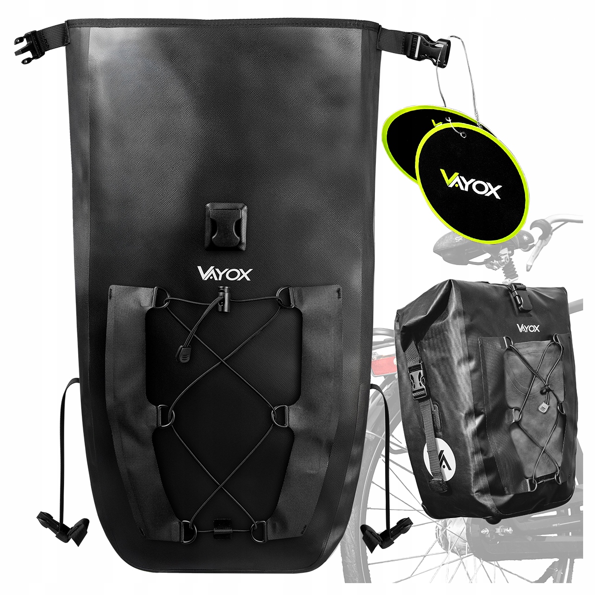 Sakwa Na Rower Torba Na Bagażnik Rowerowy Tylna Boczna Wodoodporna Vayox