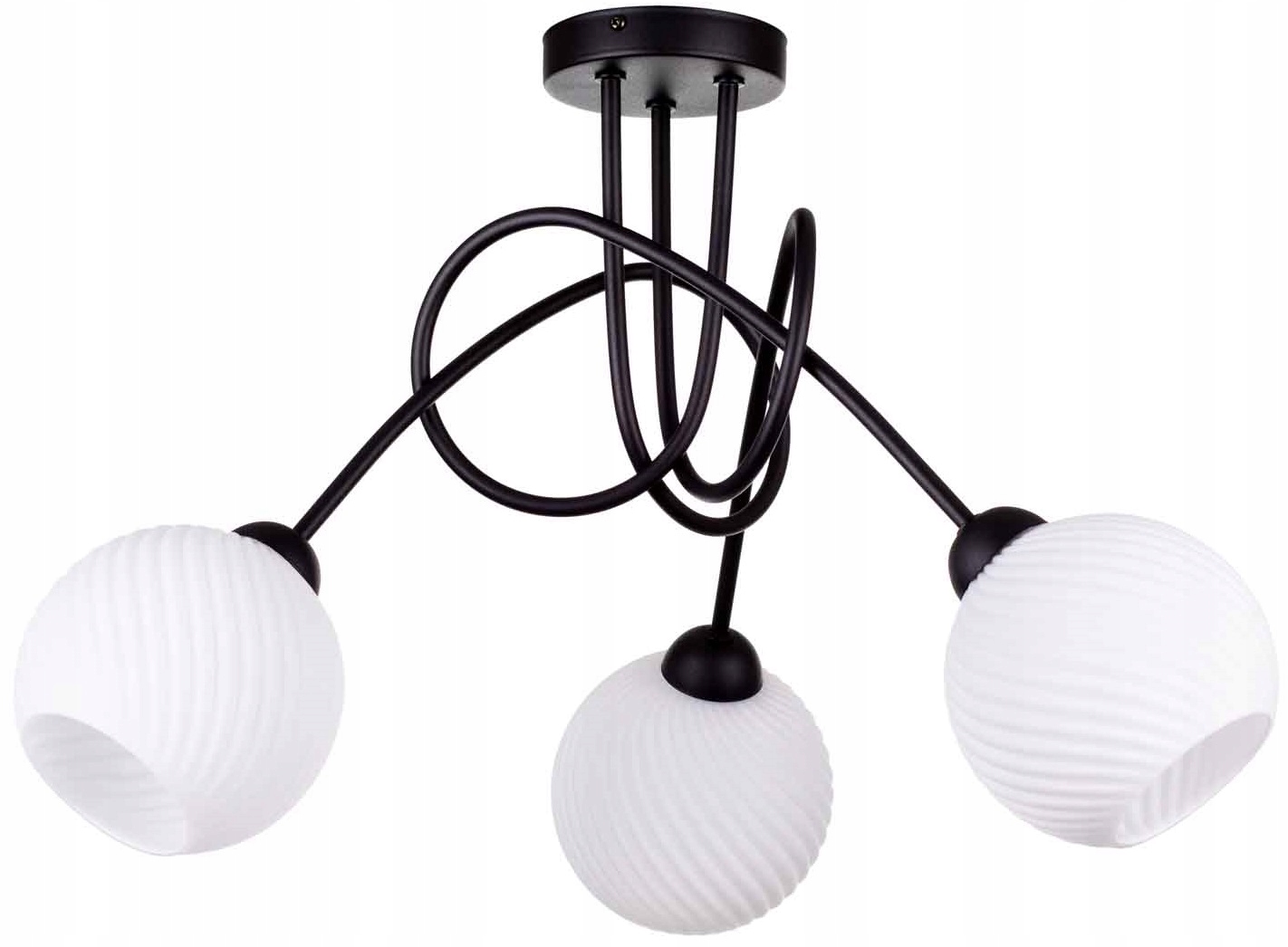 

Szklana Lampa Wisząca Sufitowa Żyrandol Plafon Led