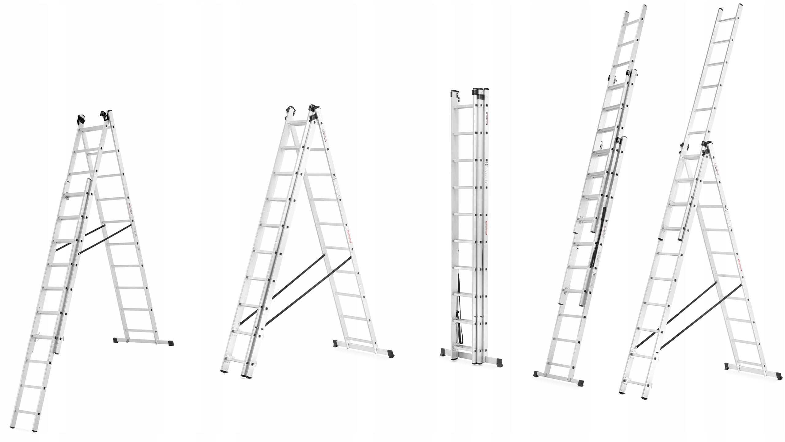 ALUMINIOWA DRABINA WIELOFUNKCYJNA 3X10 Marka inna