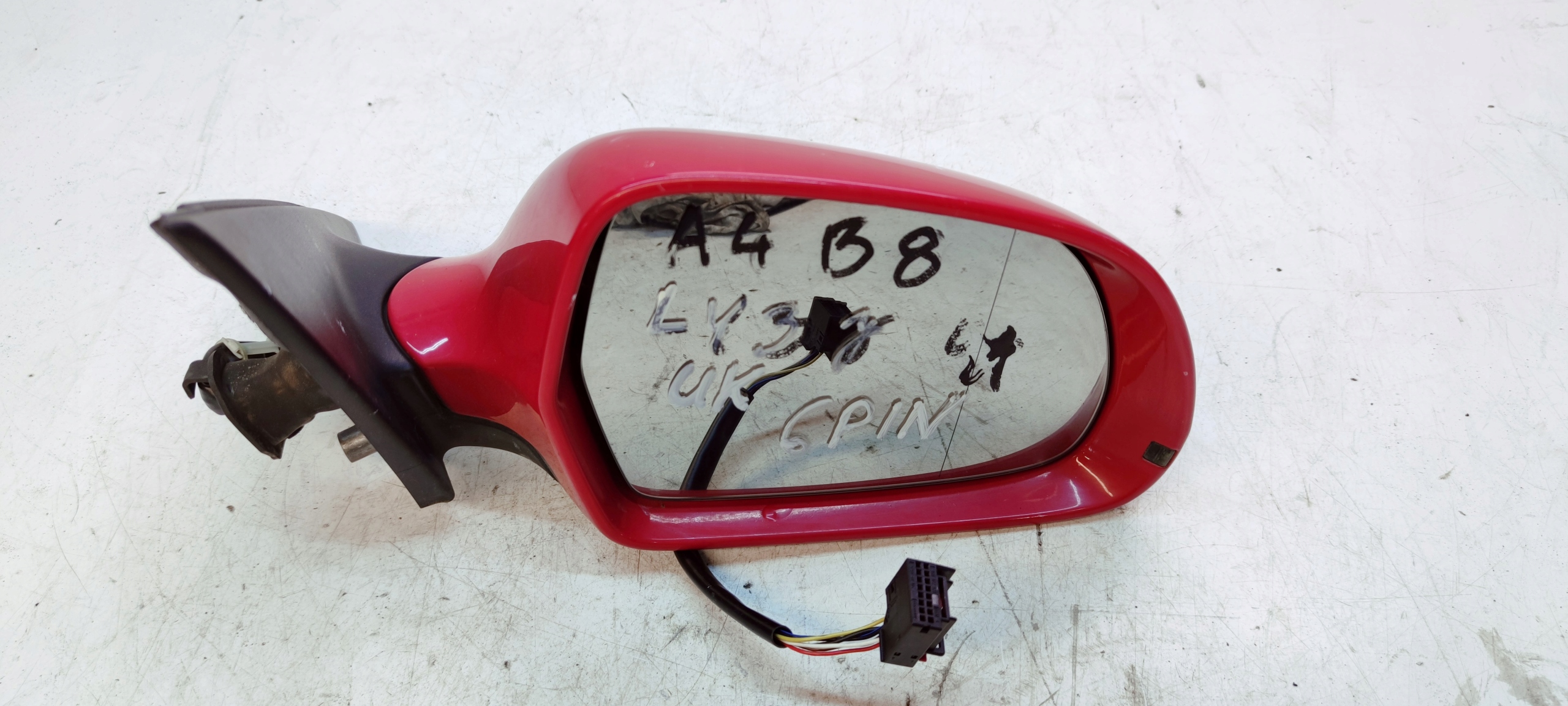 mirror exterior right AUDI A4 B8 LY3J 6 PIN UK