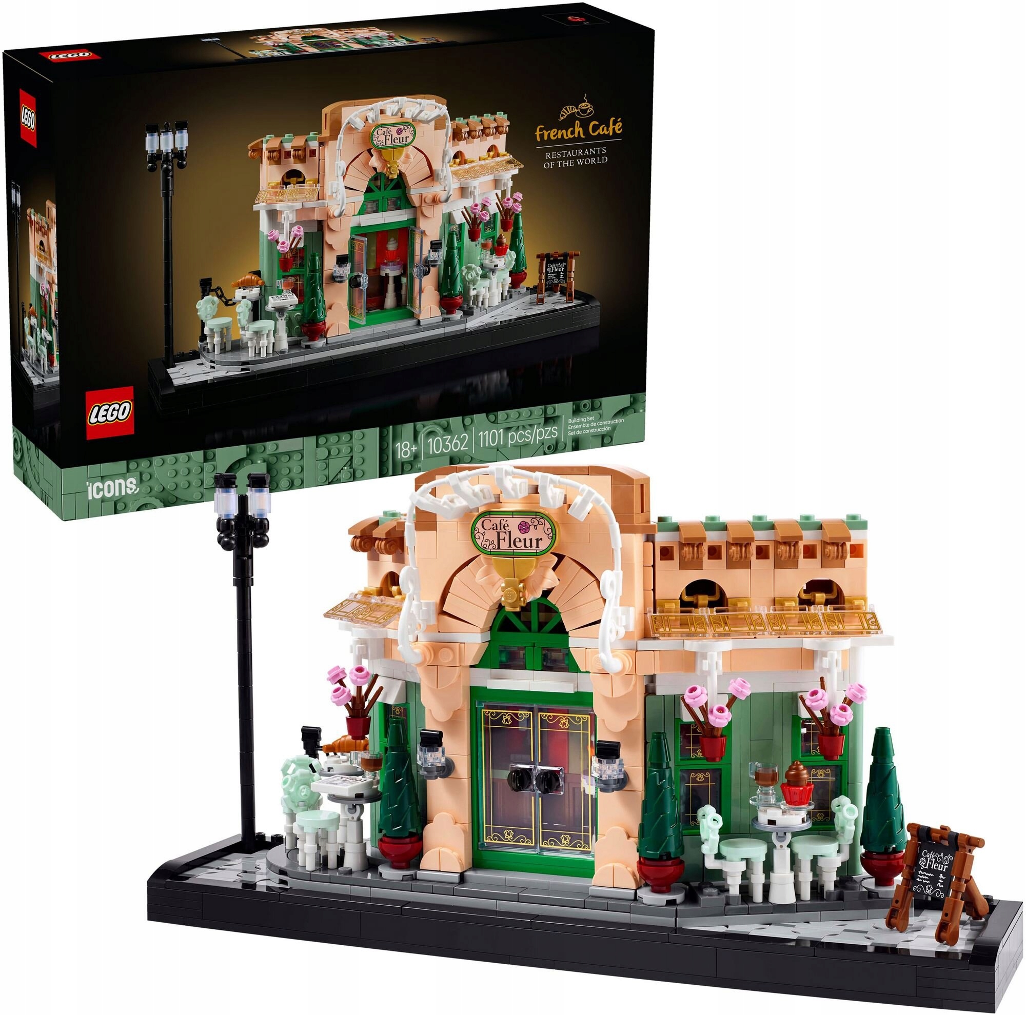 Lego 10362 Icons Francuska kawiarenka 1101 el. 18 lat