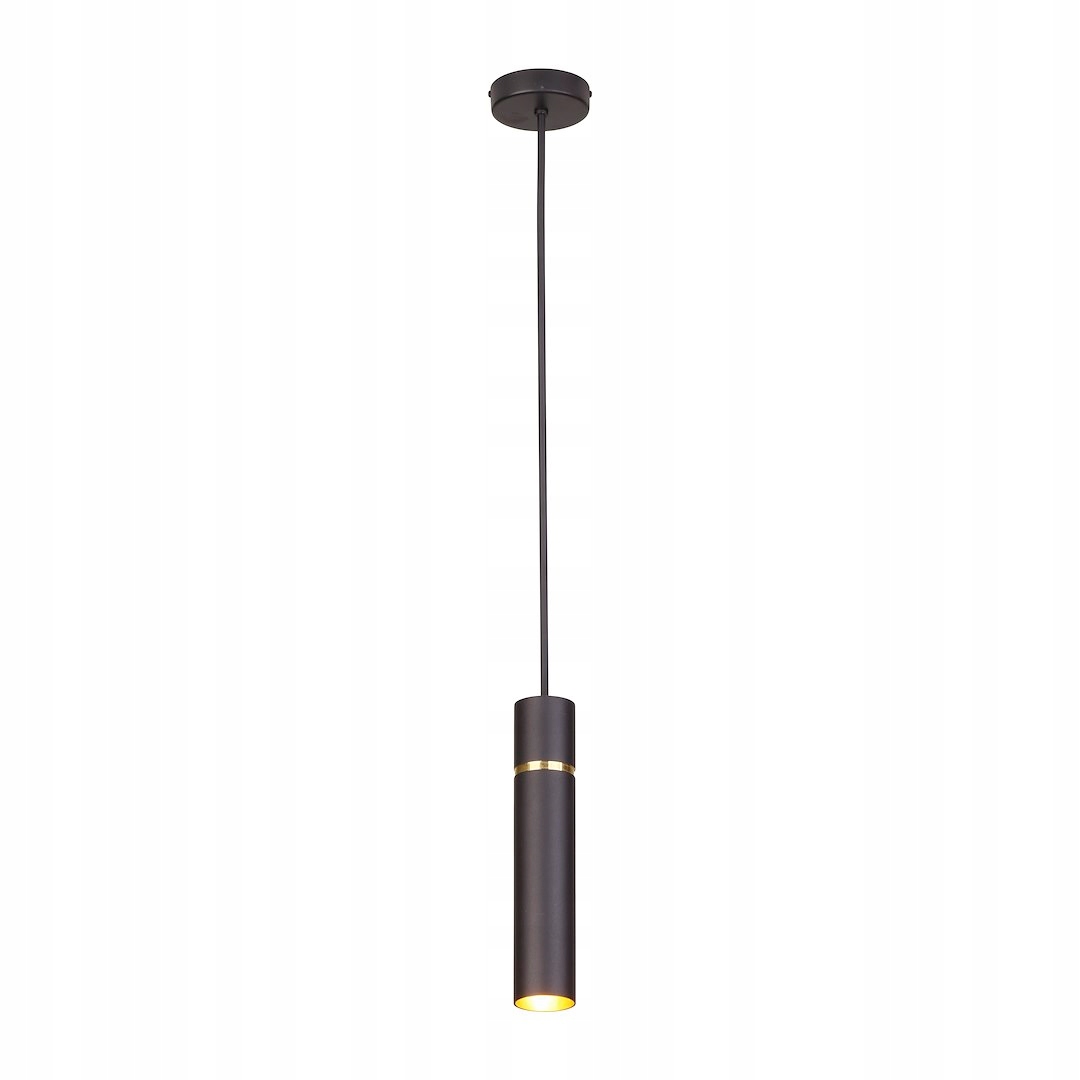 Závesná lampa Milagro Lynx čierna zlatá 1xE14 max 40W 6 cm výška 80 cm