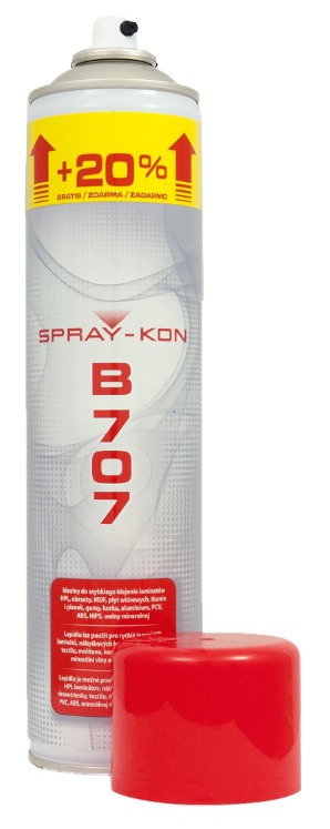SPRAY-KON B707 KLEJ KONTAKTOWY W SPRAYU 12 SZTUK UNIWERSLANY KLEJ SPRAY-KON Marka Spray-kon