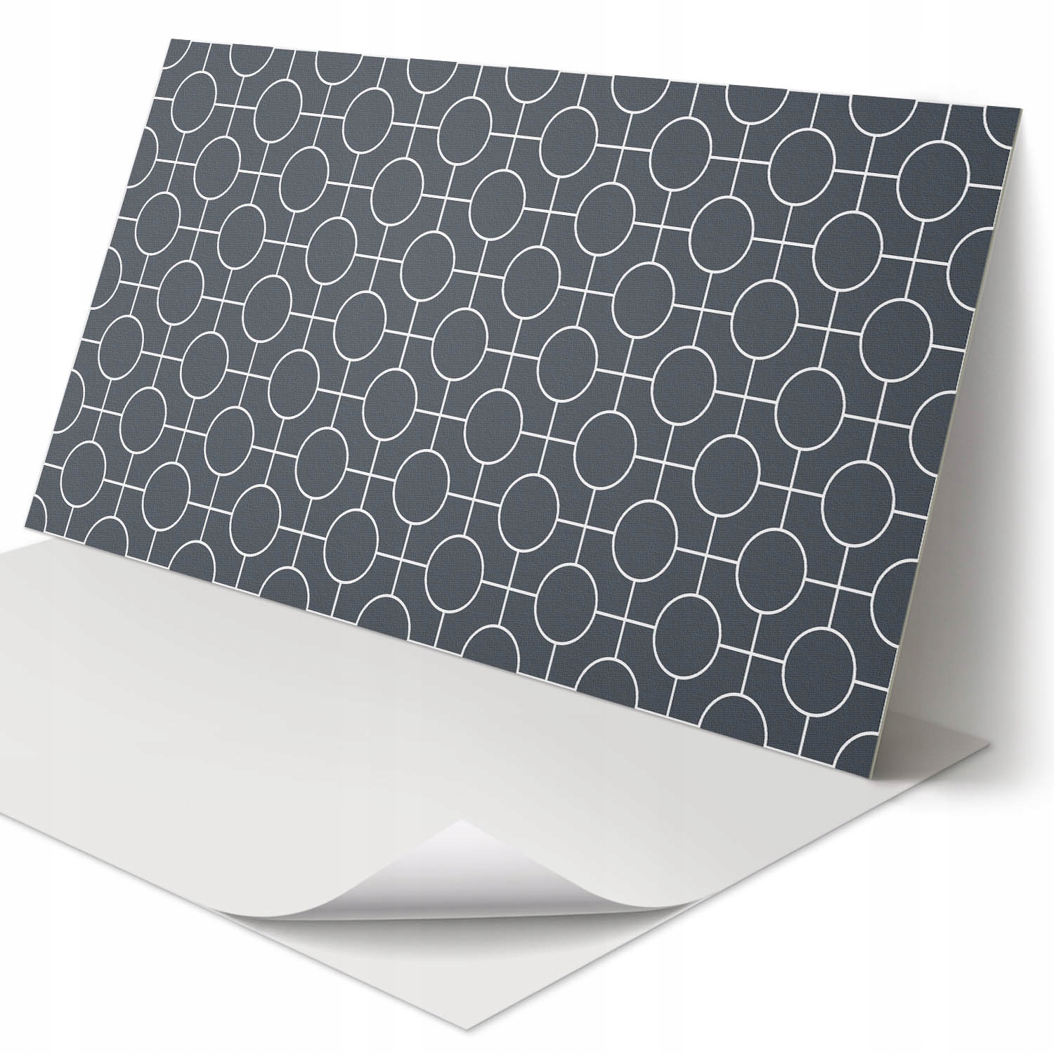 Stěnový obklad s Pvc grafikou Geometrický vzor kol a linií 120 x 60 cm