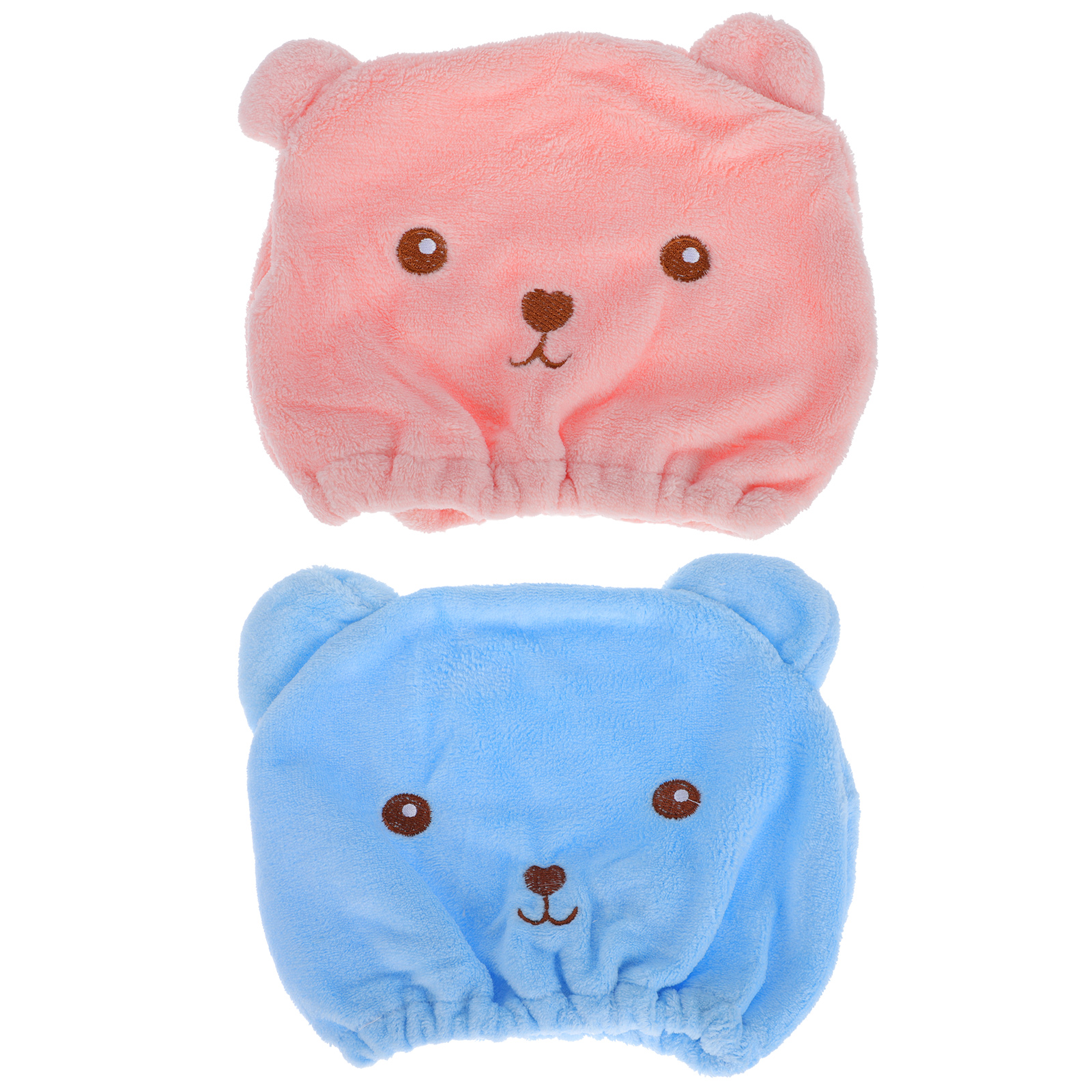 2 sztuk Ręcznik do włosów Wrap bawełna Czapki