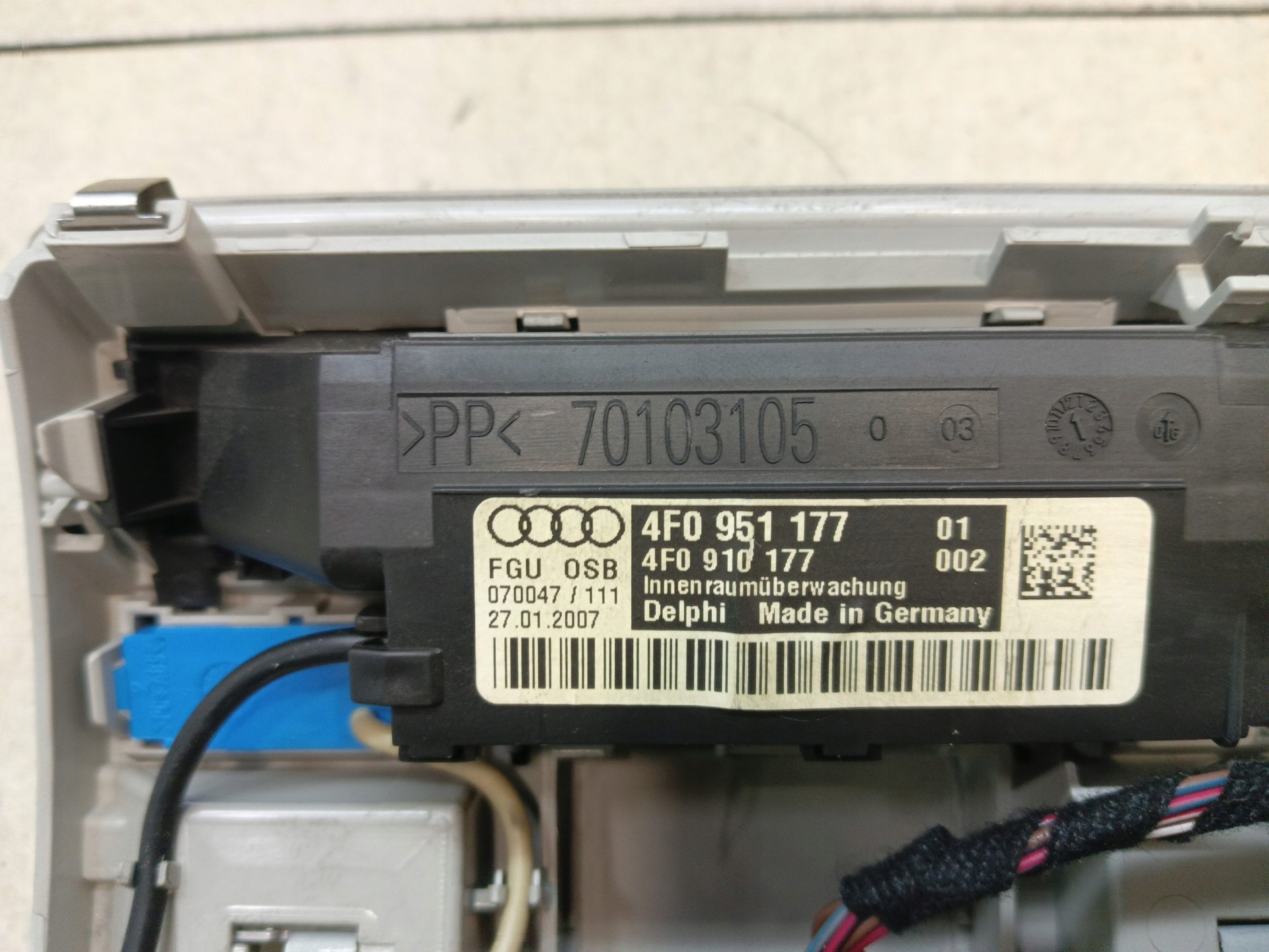 FANALE cabina CIELO INTERNO AUDI A6 C6 4F0947135BQ