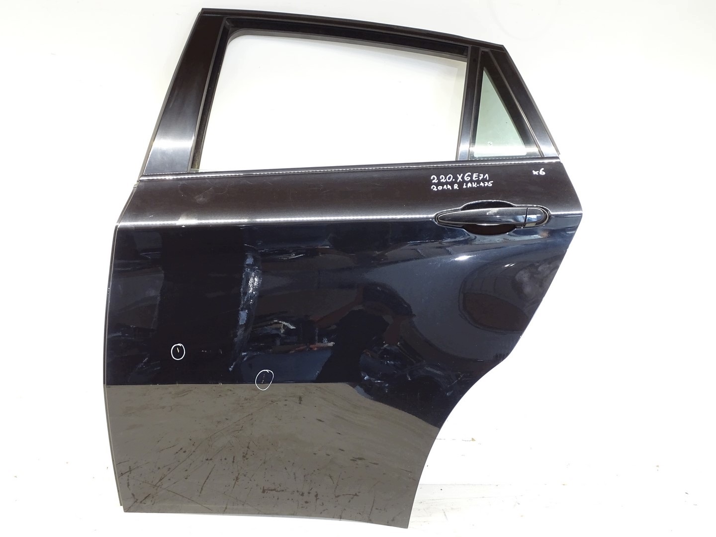 door left rear part left TYLNIE BMW X6 E71 475 BLACK SAPPHIRE