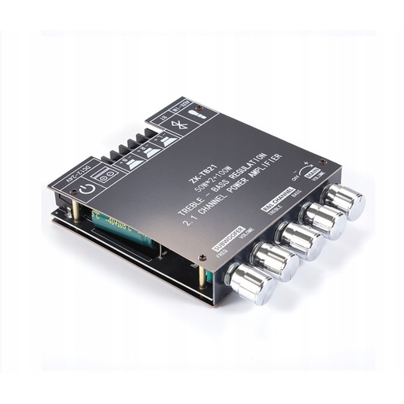 Bt Zesilovač 2x 50W 100W Subwoofer Regulace zvuku