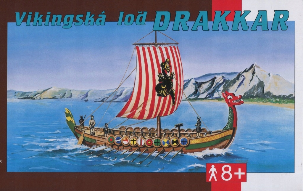 Smer 0902 Statek Łódź Drakkar Wikingów skala 1:60