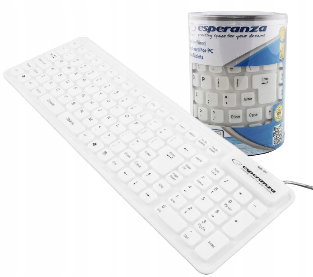 

Klawiatura Silikonowa Gumowa Usb Do Pc Laptopa