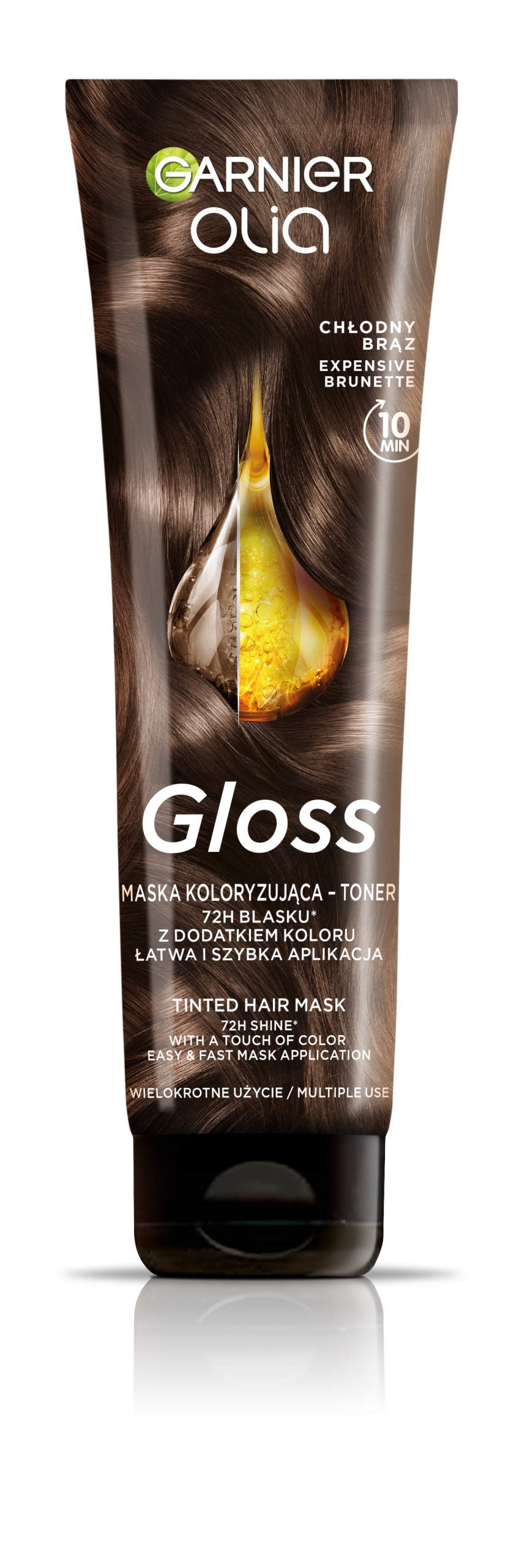 Olia Gloss barvicí maska na vlasy Chladivý bronz 150 Ml