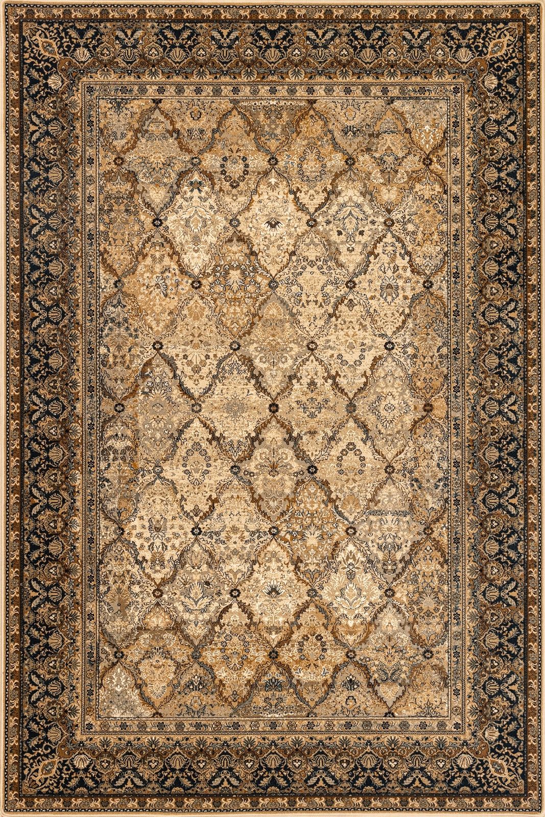 Dywan wełniany do salonu Dywilan Grenada Koniak 2 Omega 135x200 cm
