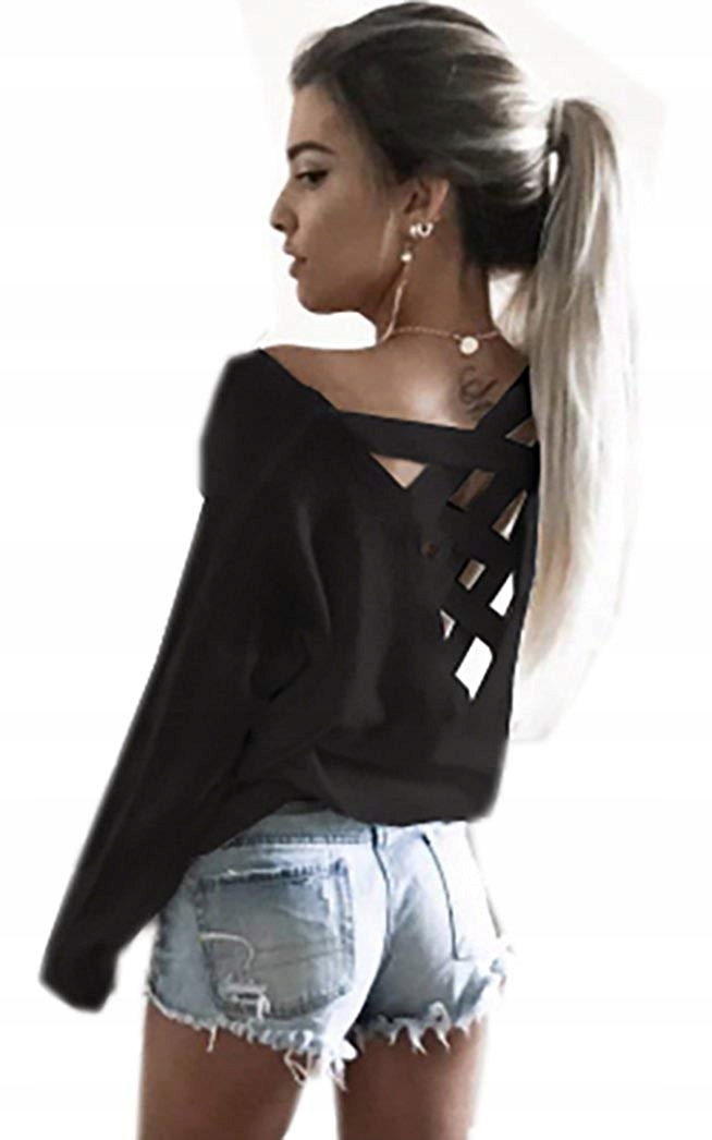 

Mikos bluzka damska z dekoltem z tyłu w szpic 653