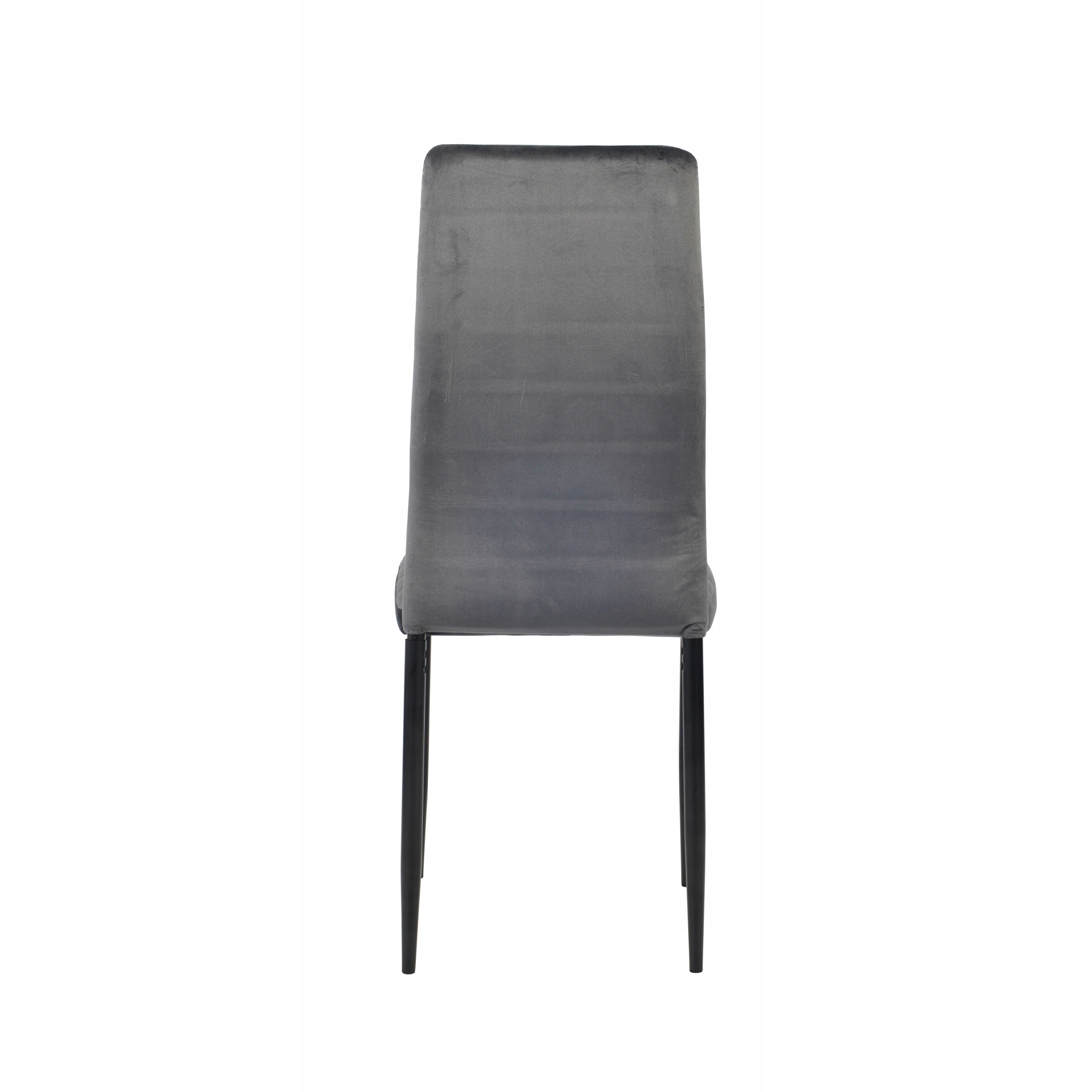 Krzesło tapicerowane pikowane WELUROWE 01 salon jadalnia LOFT szary Wysokość siedziska 43 cm