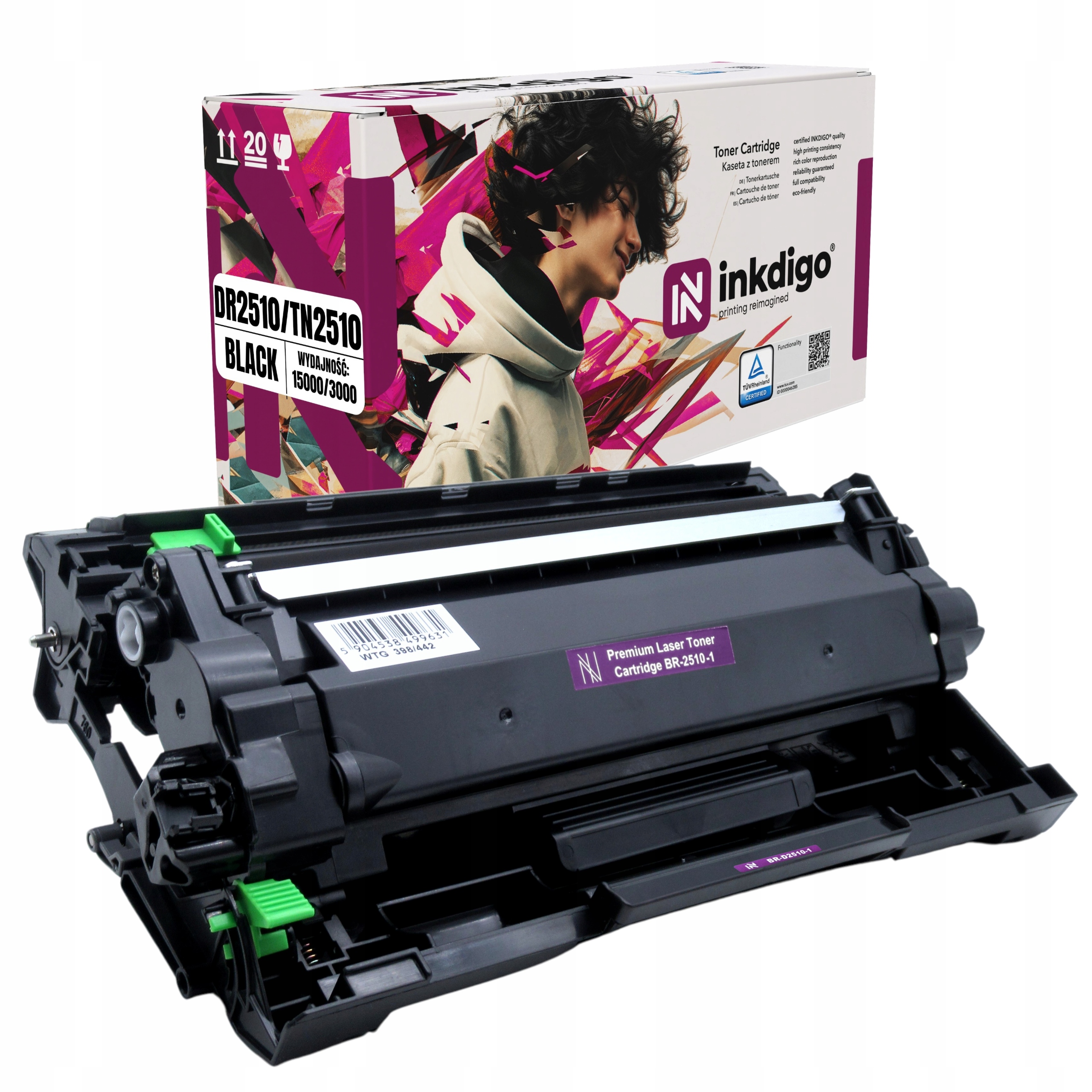 Toner Bęben Brother TN2510 DR2510 HL-L2400DW HL-L2445DW MFC-L2800DW L2835DW