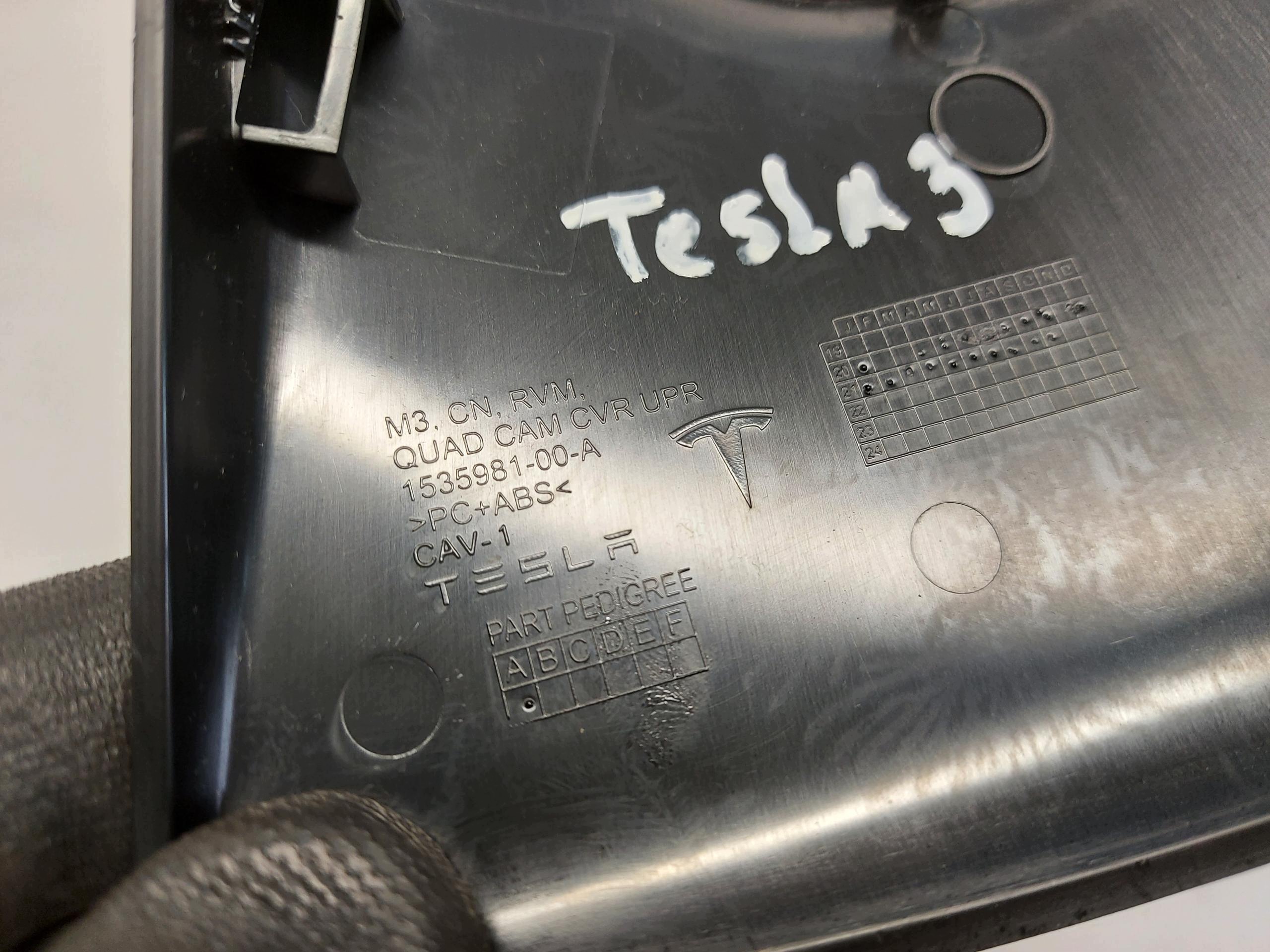 TESLA MODEL 3 2022r cover mirrors sensor 1098383-00-G
