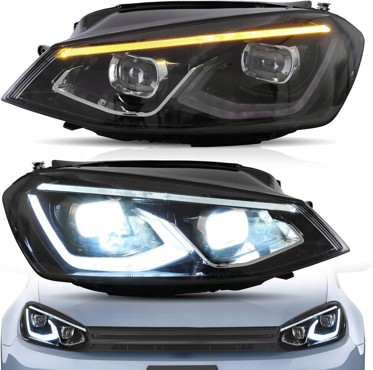 Фара VLAND LED DRL к VW GOLF 7 VII Mk7 2012-2017 Z806/Z889