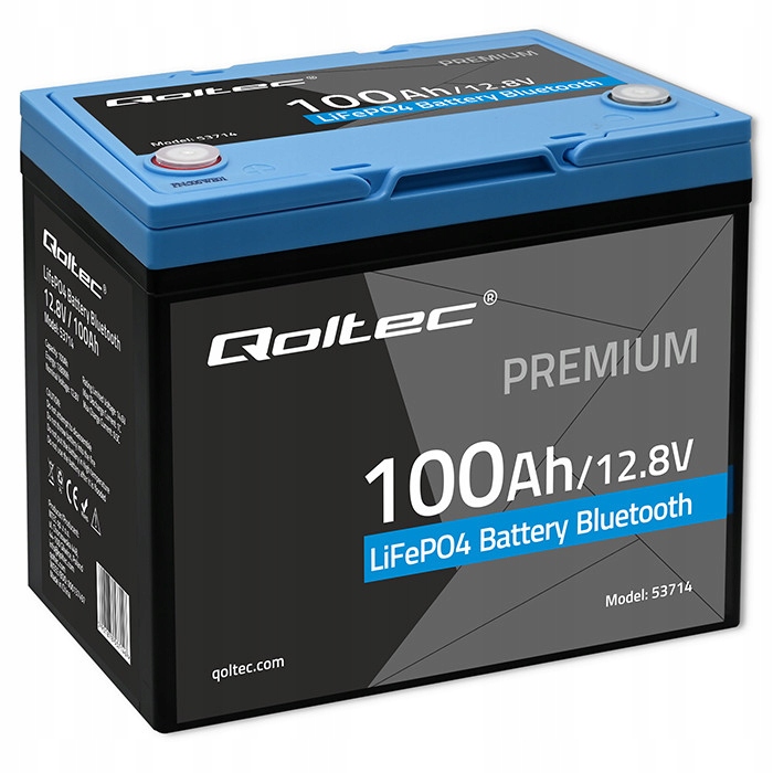 Akumulátor LiFePO4 12,8V 100Ah (1280Wh) s Bms a Bluetooth, IP65