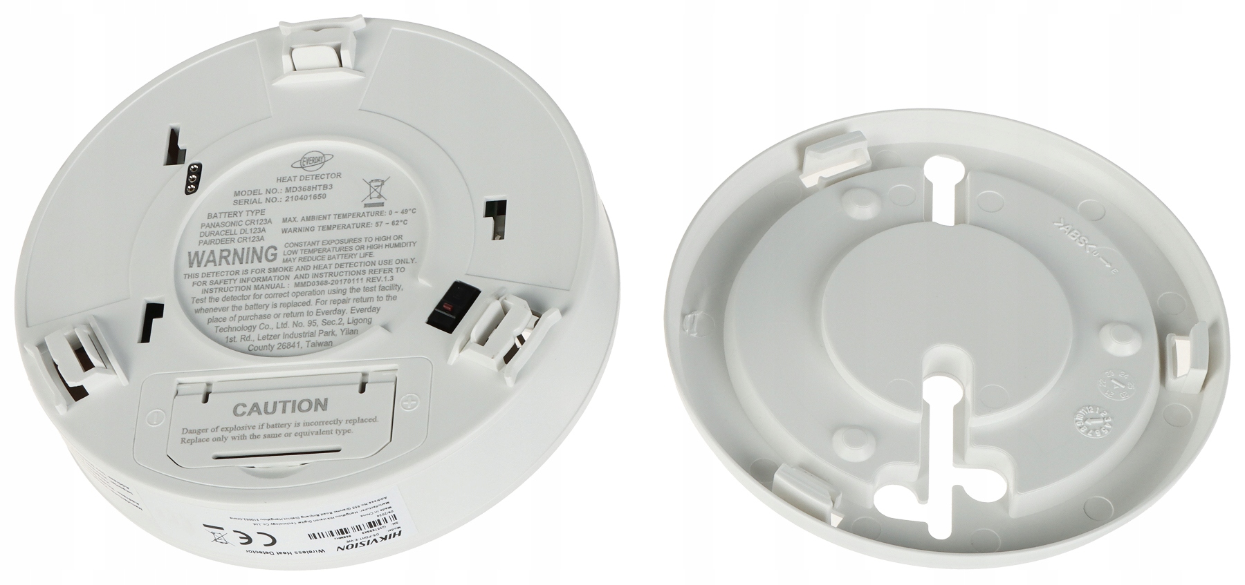 Bezprzewodowa czujka ciepła Ax Pro Ds-pdht-e-we Hikvision