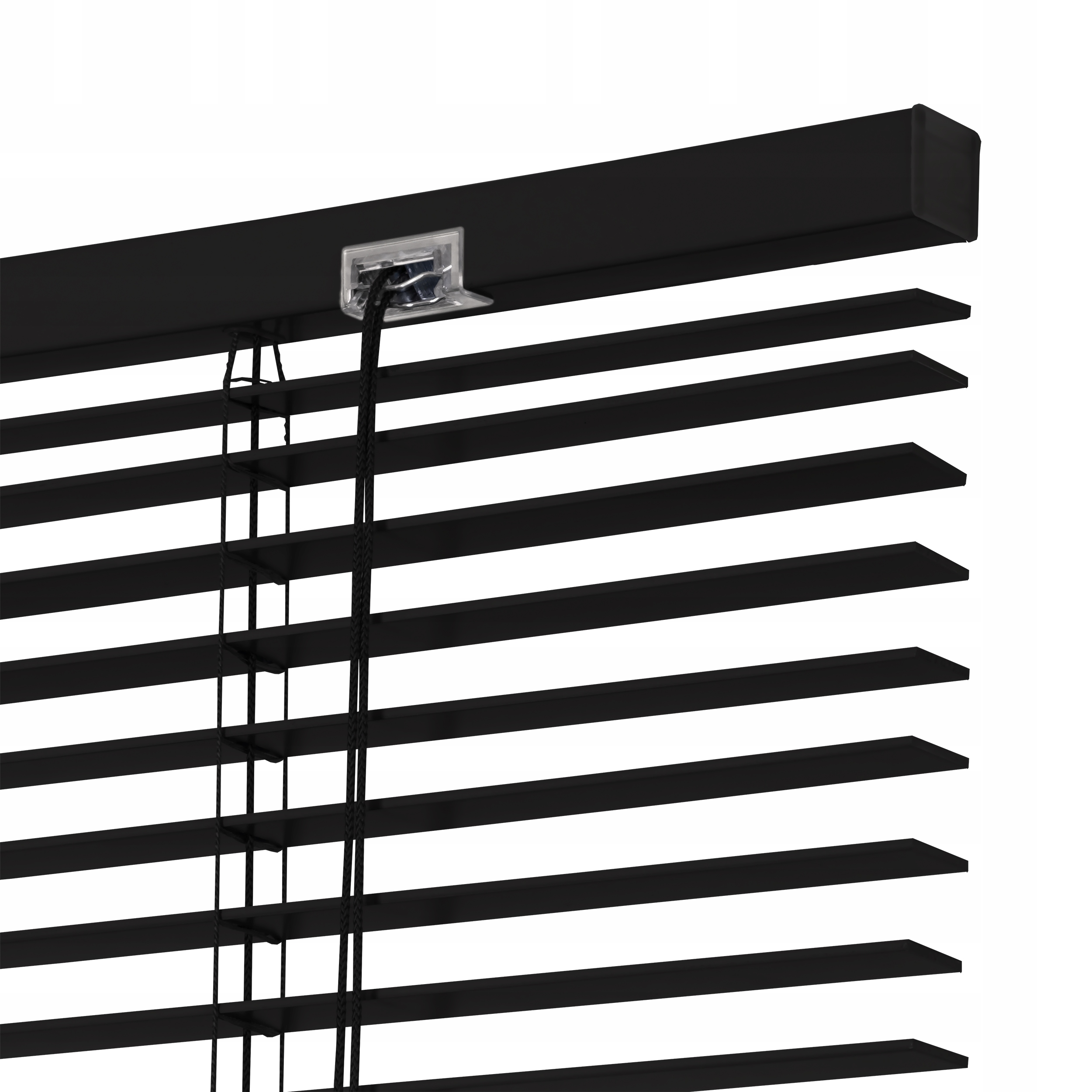 Drevená žalúzia 25 mm Čierna 100 x 140 cm