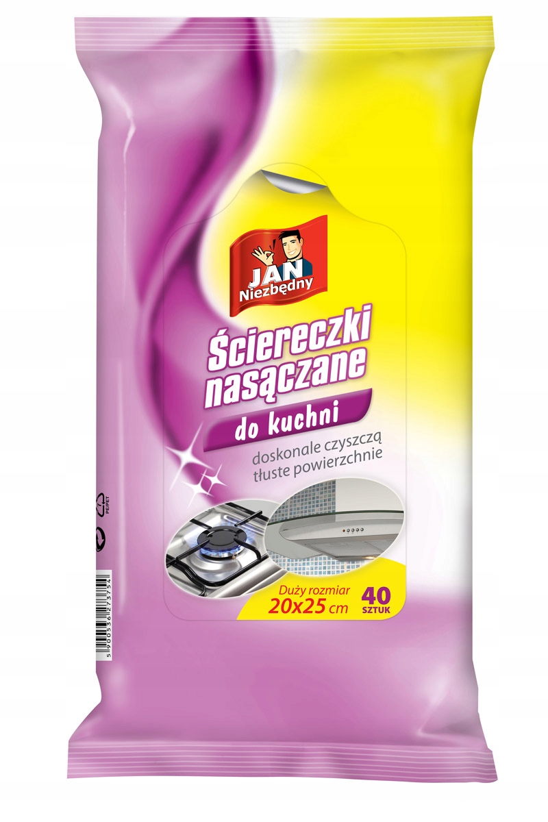 

Ściereczki Nasączane Do Kuchni 40SZT Jan Niezbędny