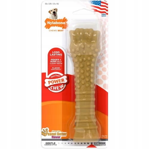 Levně Nylabone Extreme Dura Chew Peanut Butter Bone – odolné kousátko pro psa