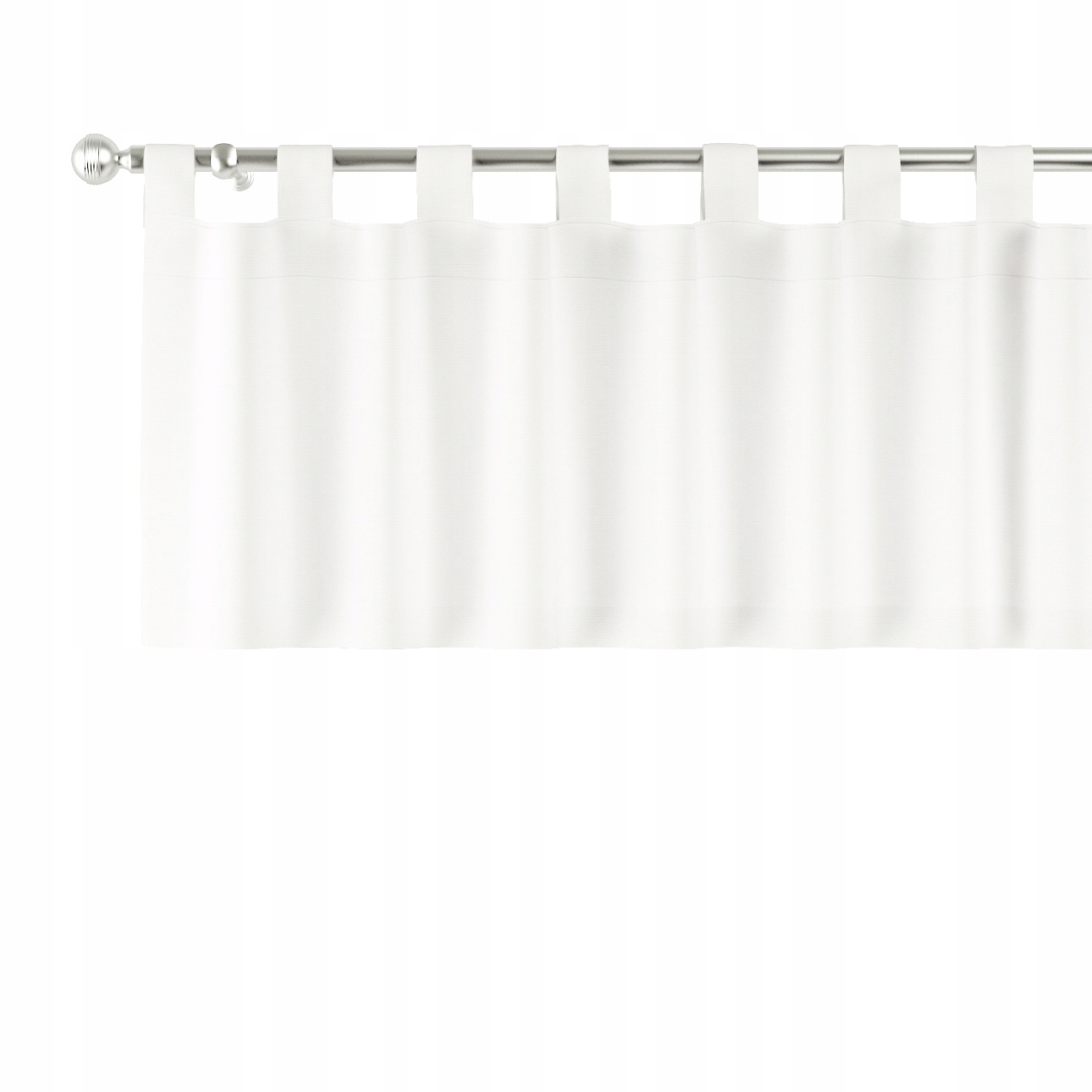 Dekoria Lambrequin na trakoch 260x40 biely