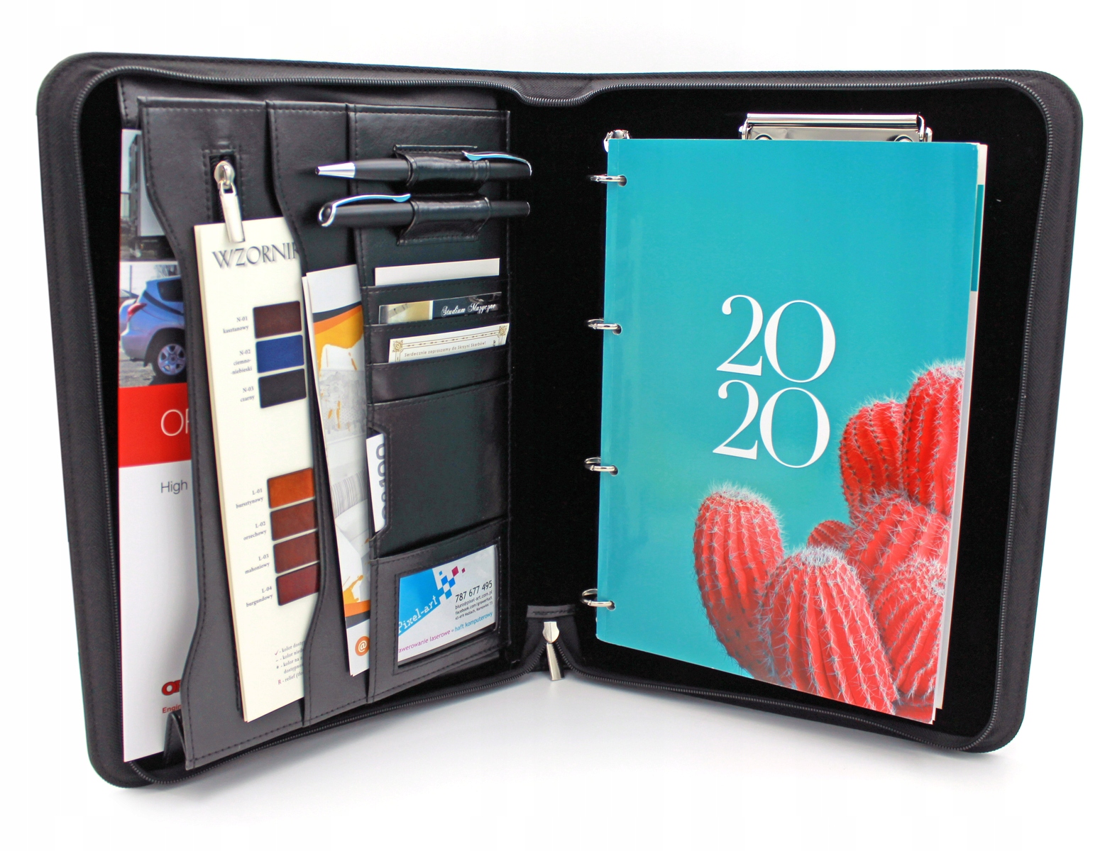 

Biwuar Skórzany Teczka Aktówka z rączką + Grawer