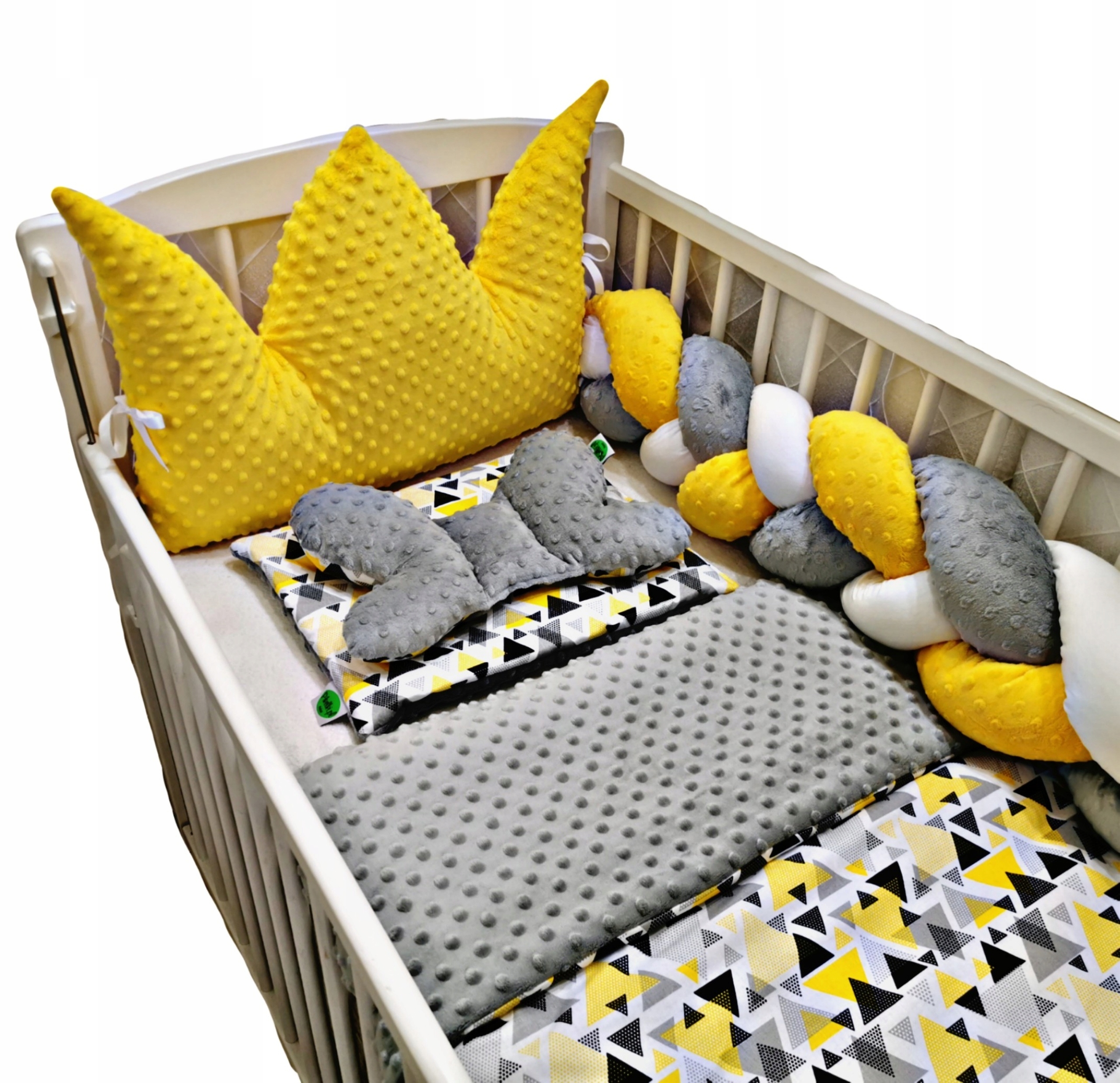 ZESTAW DO ŁÓŻECZKA 5 EL. OCHRANIACZ WARKOCZ 180CM Długość kołdry 100 cm