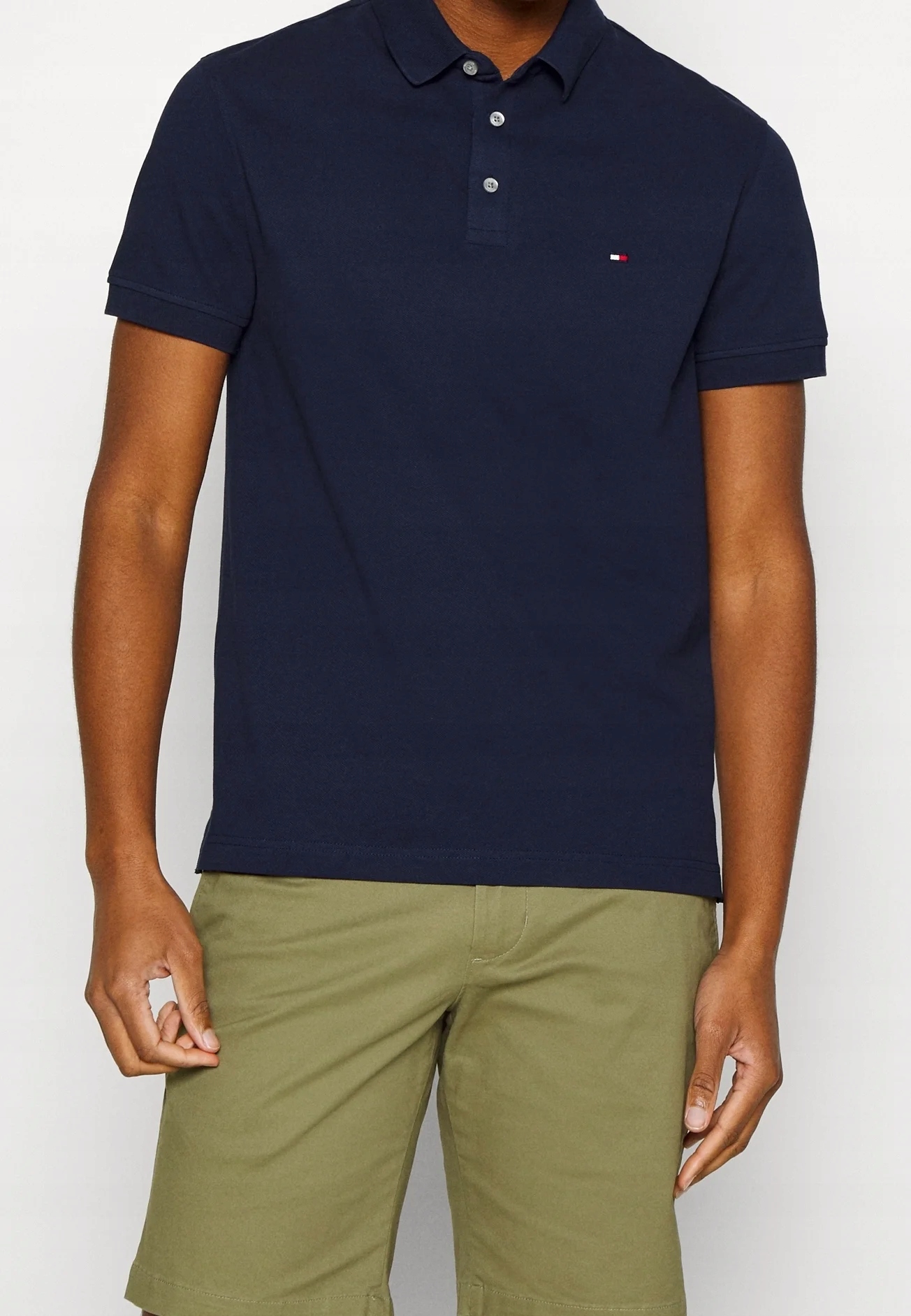 Pánská polokošile v modré barvě Tommy Hilfiger – typ Henley, velikost M