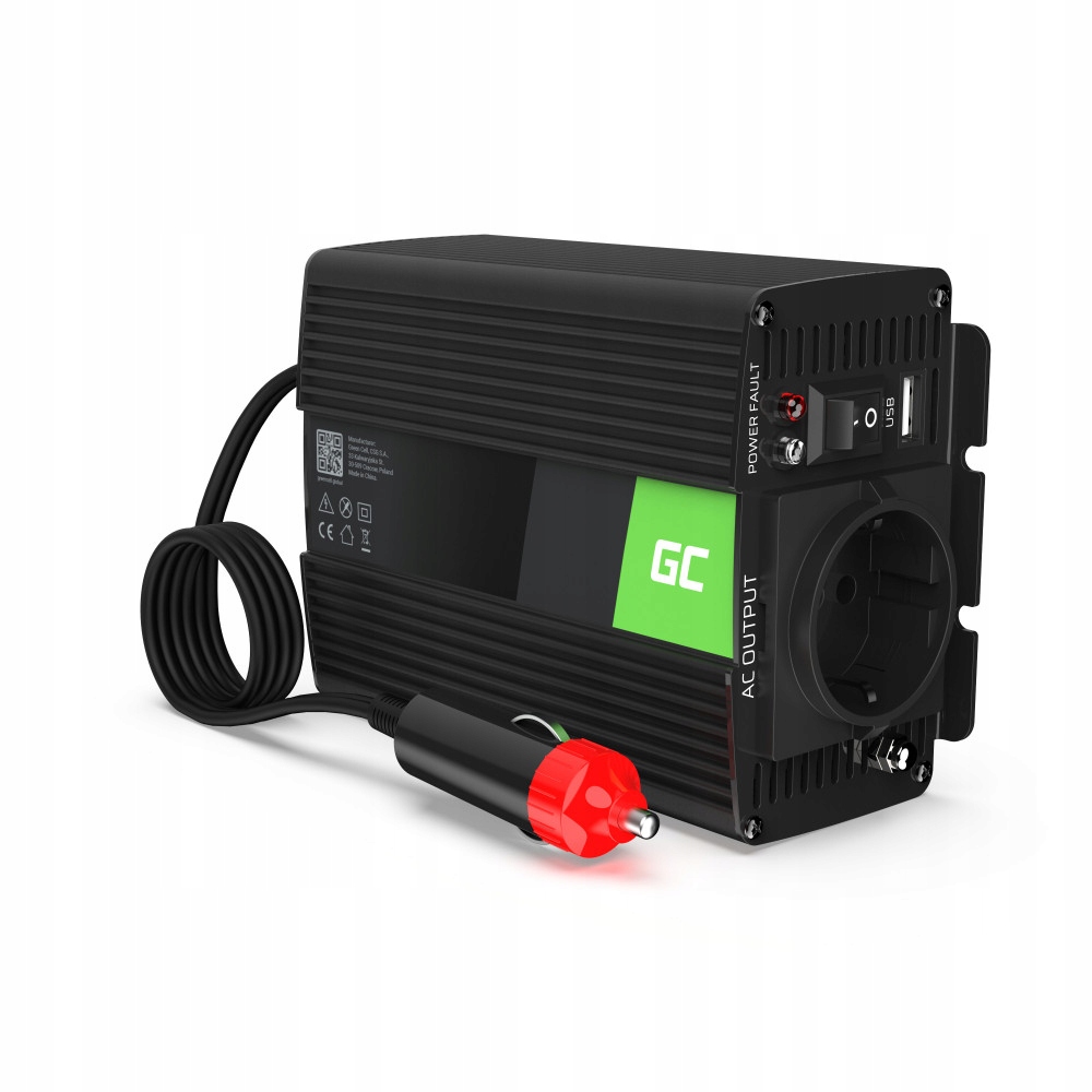 Przetwornica 12V 230V 150W 300W Samochodowa Napięcia Sinus Usb Led